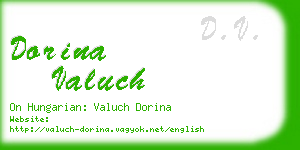 dorina valuch business card